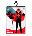 Devil  Overalls, Cape Withstand-Up Collar, Horns 