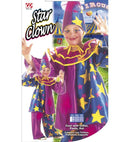 Star Clown  Coat With Collar, Pants, Hat 