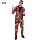 Neon Hippie Party Fashion Suit  Jacket, Pants 