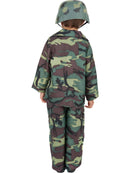 Army Boy Costume Kids Camo Soldier Top Trousers Parachute Bag 5