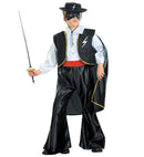 Masked Bandit  Jumpsuit With Vest, Belt, Cape, Eyemask 