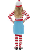 Kids Wheres Wally? Wenda Costume Dress Top Hat Tights and Glasses 3