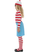 Kids Wheres Wally? Wenda Costume Dress Top Hat Tights and Glasses 2