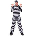 Convict White/Black  Coat, Pants, Hat 