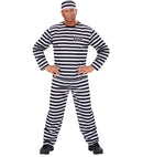 Convict White/Black  Coat, Pants, Hat 