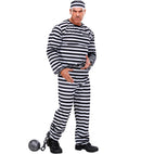 Convict White/Black  Coat, Pants, Hat 