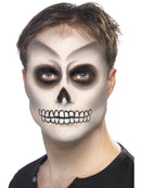 Skeleton Kit Adult Black White Face Paint Black Crayon and Sponge 5