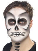 Skeleton Kit Adult Black White Face Paint Black Crayon and Sponge 6