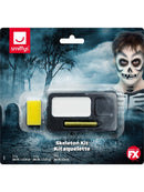 Skeleton Kit Adult Black White Face Paint Black Crayon and Sponge 2