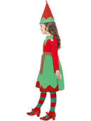 Santas Little Helper Costume Kids Red Green Dress and Hat 2