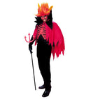 Scary Devil  Coat, Cape With Stand-Up Collar, Horns 
