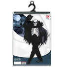 Scary Skeleton  Coat, Cape With Stand-Up Collar, Mask 