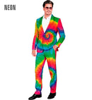 Neon Tie Dye Party Fashion Suit  Jacket, Pants 