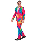 Neon Tie Dye Party Fashion Suit  Jacket, Pants 