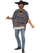 Authentic Looking Poncho Adult Mexican Costume Accessory 2