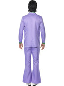Lavender 70s Suit Costume Purple Jacket with Mock Shirt Waistcoat and Trousers 3