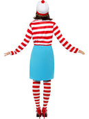 Wheres Wally? Wenda Costume Red and White Top Blue Skirt Glasses Tights and Hat 3