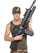 Inflatable Machine Gun Adult Black 112cm Costume Accessory 1