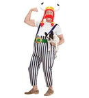Gaulois  Maxi Pants With Braces, Belt, Helmet With Plaits, Moustache 