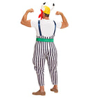Gaulois  Maxi Pants With Braces, Belt, Helmet With Plaits, Moustache 