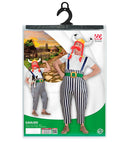 Gaulois  Maxi Pants With Braces, Belt, Helmet With Plaits, Moustache 