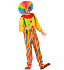Circus Clown  Jumpsuit With Collar And Braces 