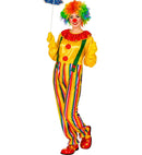 Circus Clown  Jumpsuit With Collar And Braces 