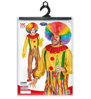 Circus Clown  Jumpsuit With Collar And Braces 