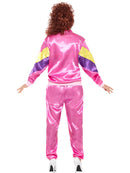 80s Height Of Fashion Shell Suit Costume Adult Pink 3