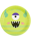 Monster Tableware Party Plates Green x8 1