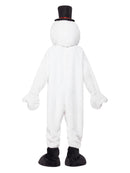 Snowman Mascot Costume White Large Head Bodysuit Hat Bootcovers 3