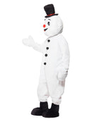 Snowman Mascot Costume White Large Head Bodysuit Hat Bootcovers 2