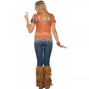 3D Printed T-Shirt Hippie Gal UK Size 10-14 2