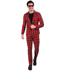 Tartan Party Fashion Suit  Jacket, Pants 