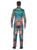 Hawaiian Tropical Flamingo Suit Adult Multi Coloured Jacket and Trousers
