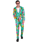 Neon Flamingo Party Fashion Suit  Jacket, Pants 