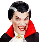 Professional Vampire Fangs Kit  2 Fangs In Coffin Tray, Thermoplastic Adhesive Grains 1,4 G 