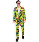 Neon Tropicana Party Fashion Suit  Jacket, Pants 