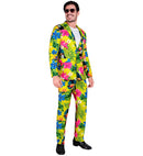 Neon Tropicana Party Fashion Suit  Jacket, Pants 