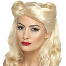 40s Pin Up Wig Adult Blonde Victory Rolls 1
