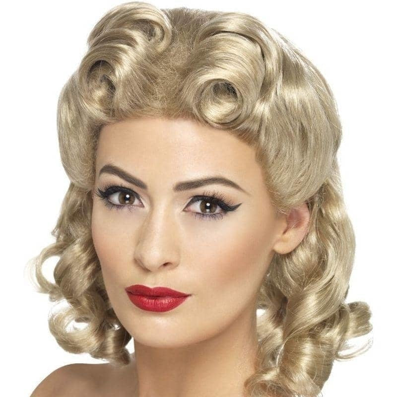 40s Sweetheart Wig Adult Blonde_1 sm-26230