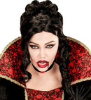 Vampire Make-Up Set  2 Fangs In Coffin Tray, Thermoplastic Adhesive Grains 1,4 G, Blood Gel 3 Ml, 3 Colours Make Up 4,5 Ml, Sponge 