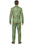 Brussel Sprout Xmas Suit Adult Green Stand Out Jacket Trousers and Tie 3