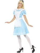 Alice In Wonderland Princess Costume Adult Blue Dress Apron and Headband 2