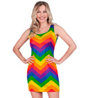 Rainbow  Party Fashion Dress  Dress 
