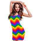 Rainbow  Party Fashion Dress  Dress 