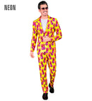 Neon Pineapple Party Fashion Suit  Jacket, Pants 