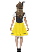 Oktoberfest Beer Fest Costume Female Yellow Dress with Attached Apron 3