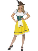 Oktoberfest Beer Fest Costume Female Yellow Dress with Attached Apron 1