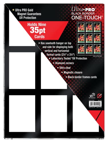 Ultra PRO Black Border ONE Touch 9 Graded Card Display Case Show Off Protect